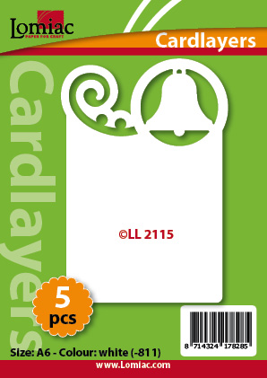 LL2115 cardlayer christmas curl and bell