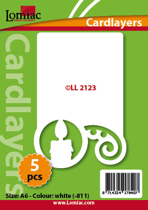 LL2123 cardlayer christmas curl and candle