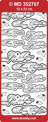 MD352707 Glad Tidings/Merry Christmas Labels