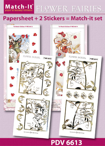 PDV6613SET Match-It Set Flower Fairies rose hip and spindleberry