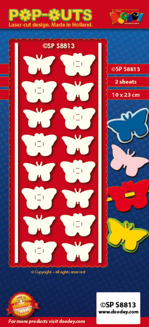 SPS8813 pop outs Butterflies