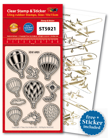 ST5921 Clear Stamps Hot-air Balloons