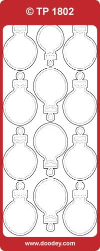 TP1802 Round Christmas Baubles