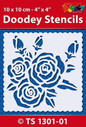 TS1301-01 Doodey Stencil , 10x10 cm