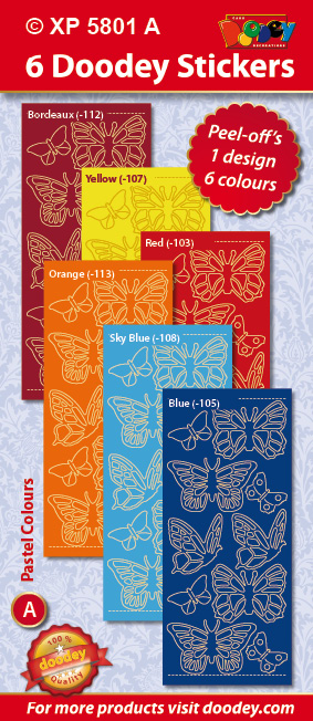 XP5801A Pastel Set: Butterflies (L)