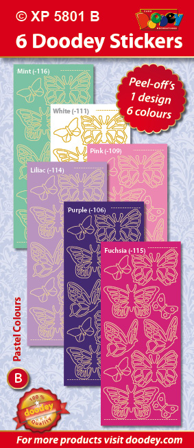 XP5801B Pastel Set: Butterflies (L)