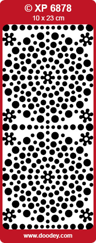 XP6878 Polka Dots Gemstone stickers different sizes