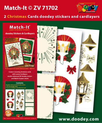 ZV71702 Set Match-It 3D stickers and cardlayers christmas