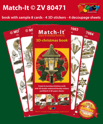 ZV80471 Set Booklet and Stickers Match-It 3D Christmas