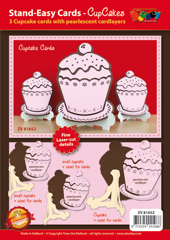 ZV81652 Stand-Easy card XL with Cupcake