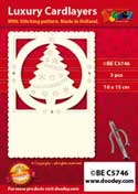 BEC5746 > Luxury card layer stitch A6 layer christmas tree