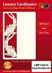BPC5615 > Luxury card layer A6 oriental gold carper
