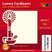 BPM5711 > Luxury card layer 12,5 x 12,5 cm