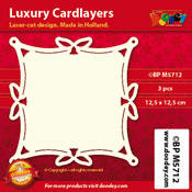 BPM5712 > Luxury card layer 12,5 x 12,5 cm