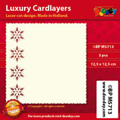 BPM5713 > Luxury card layer 12,5 x 12,5 cm