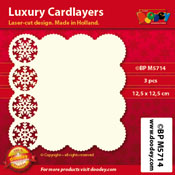 BPM5714 > Luxury card layer 12,5 x 12,5 cm