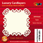 BPM5801 > Luxury card layer 12,5 x 12,5 cm