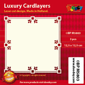 BPM5803 > Luxury card layer 12,5 x 12,5 cm