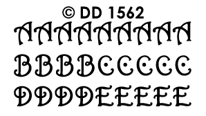 DD1562 Alphabet ABC curled