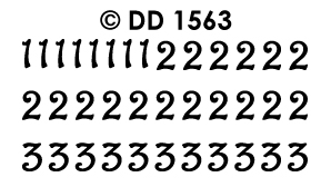 DD1563 Numbers 123 curled