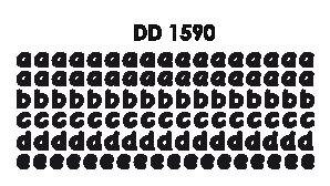 DD1590 Alphabet Rounded Bold