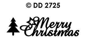 DD2725 Peel-Off Sticker Merry Christmas