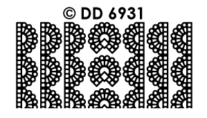 DD6931 Ribbon Lace Sticker
