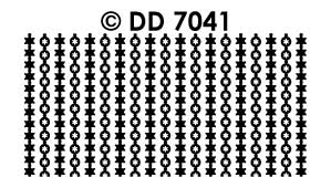 DD7041 > Fine Flexible border Baubles and Stars