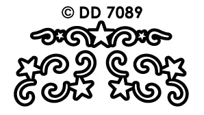 DD7089 > Sterren Ornamenten hoekje (L)
