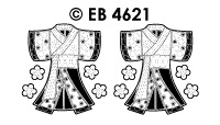 EB4621 > embroidery sticker kimono big