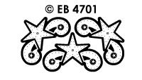 EB4701 > embroidery sticker star corner