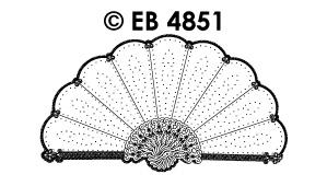 EB4851 > embroidery sticker fan