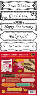 GS652049 > Scrapbook stickers English text