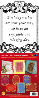 GS652801 > Scrapbook stickers All Occasions Verses