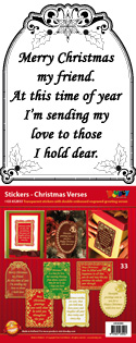 GS652833 > Scrapbook stickers Christmas Verses