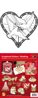 GS656421 > Scrapbook stickers Wedding