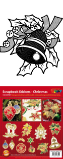 GS657001 > Scrapbook stickers Christmas items