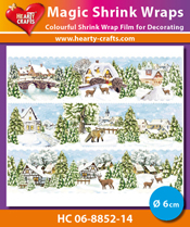 HC06-8852-14 > Magic Shrink Wraps, Winter Village (⌀ 6 cm)