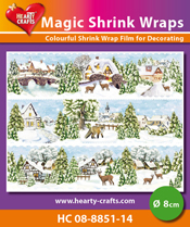 HC08-8851-14 > Magic Shrink Wraps, WinterVillage (⌀ 8 cm)