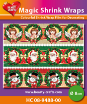 HC08-9488-00 > Magic Shrink Wraps, Christmas (⌀ 8 cm)