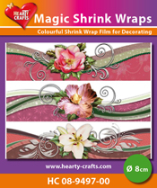 HC08-9497-00 > Magic Shrink Wraps, Flower Swing (⌀ 8 cm)
