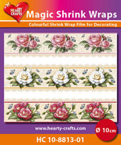 HC10-8813-01 > Magic Shrink Wraps, Roses (⌀ 10 cm)