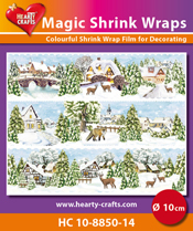 HC10-8850-14 > Magic Shrink Wraps, Winter Village (⌀ 10 cm)