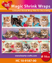 HC10-9187-00 > Magic Shrink Wraps, Cats (⌀ 10 cm)