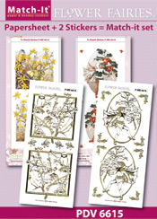 PDV6615SET > Match-It Set Flower Fairies winter jasmine and holly