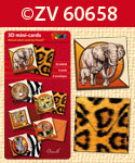 ZV60658 > 3D mini-Cards African Safari by Charell