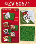 ZV60671 > 3D mini-Cards Christmas by N.v.Veen