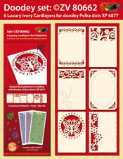 ZV80662 > Set 6 Cardlayers with patterns for (floral)
