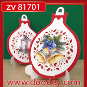 ZV81701 > Set 2 Stand-Easy Christmas cards bauble