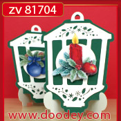 ZV81704 > Set 2 Stand-Easy Christmas cards lantern